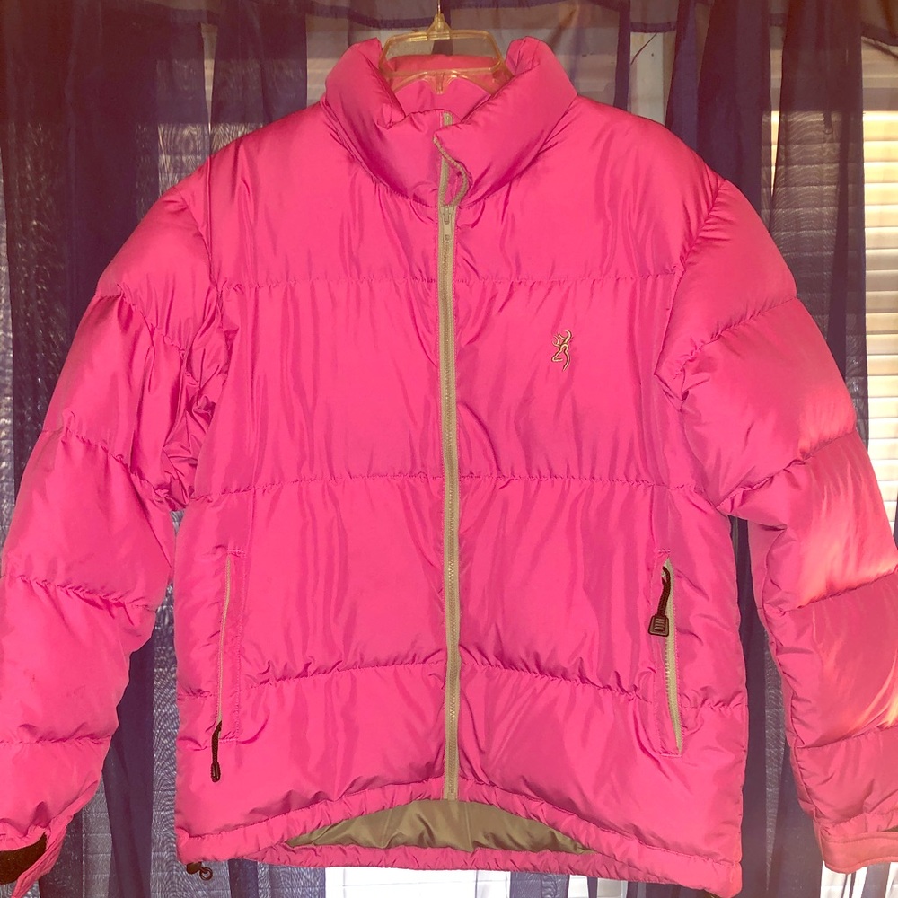 Browning Pink Down Jacket Size Large